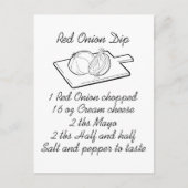 Uion Dip Recipe Briefkaart (Voorkant)