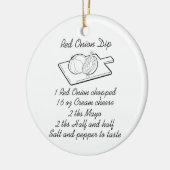 Uion Dip Recipe Keramisch Ornament (Links)