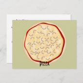 Uions Pizza Recipe Card Briefkaart (Voorkant / Achterkant)