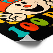 Uit 100 dagen van school leraar student ogen blij poster (Hoek)