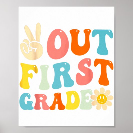 Uit 1e klas Afstuderen Laatste dag van school Groo Poster (Voorkant)
