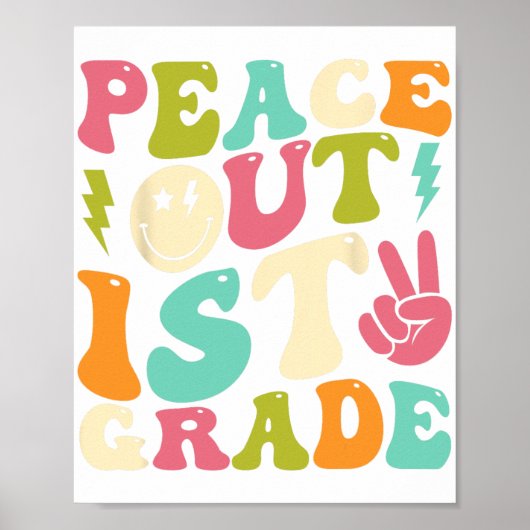 Uit 1e klas Groovy Afstuderen Laatste dag van de s Poster (Voorkant)