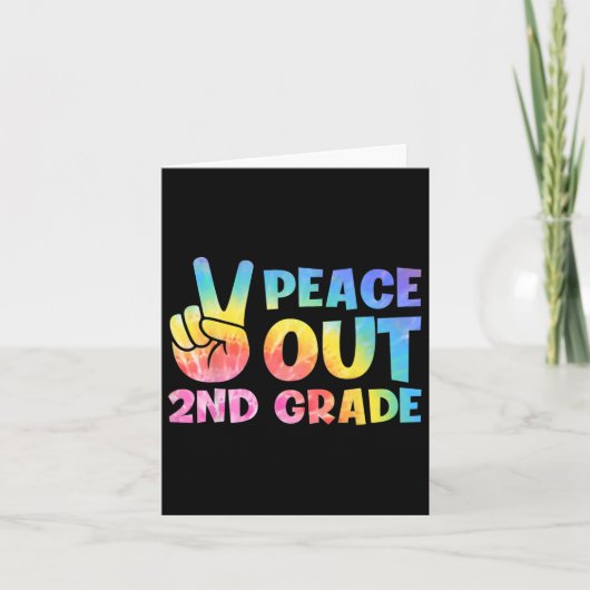 Uit 2e klas 2024 Afstuderen Happy Last Day of Scho Kaart (Voorkant)