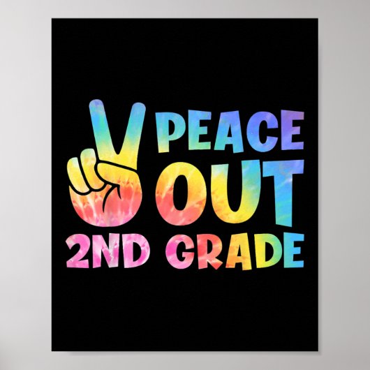 Uit 2e klas 2024 Afstuderen Happy Last Day of Scho Poster (Voorkant)