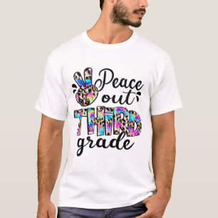 Uit 3e klas stropdas verf gelukkig laatste dag van t-shirt
