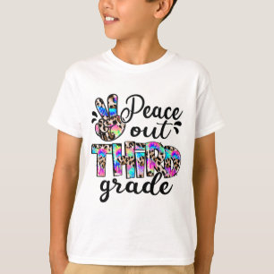 Uit 3e klas stropdas verf gelukkig laatste dag van t-shirt