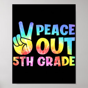Uit 5e klas 2024 Afstuderen Happy Last Day of Scho Poster