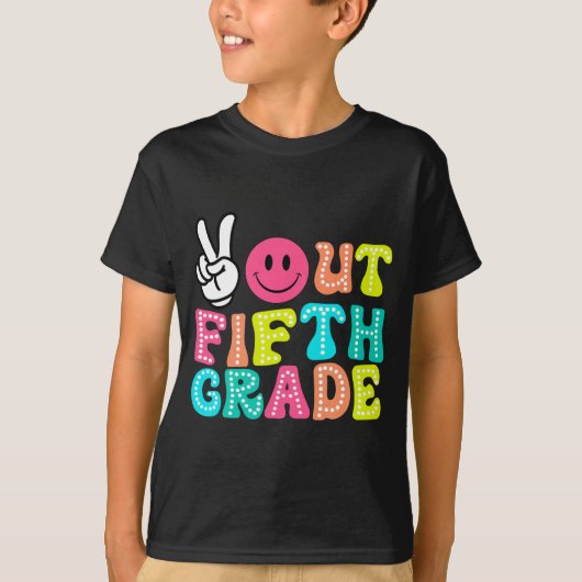 Uit 5e klas Afstuderen CL 2024 Laatste dag van Sch T-shirt (Voorkant)