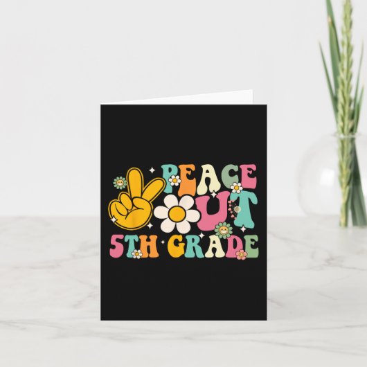 Uit 5e klas Afstuderen Laatste dag van school Groo Kaart (Voorkant)