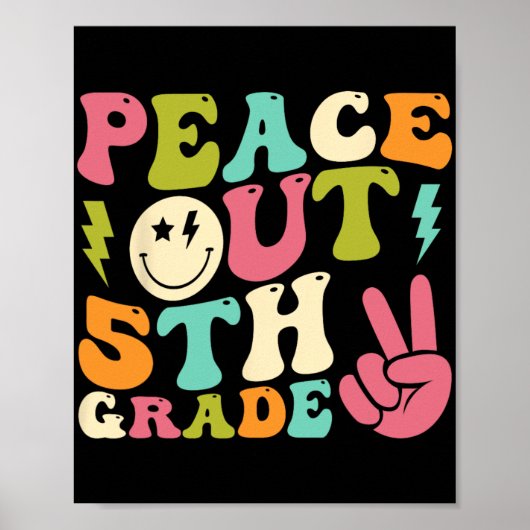 Uit 5e klas Groovy Afstuderen Laatste dag van de s Poster (Voorkant)