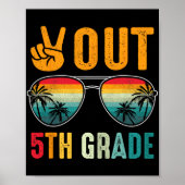 Uit 5e klas Retro Afstuderen Laatste dag van de sc Poster (Voorkant)