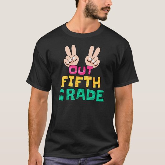 Uit 5e klas vrede t-shirt (Voorkant)