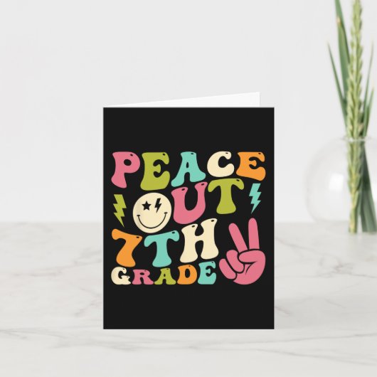 Uit 7e klas Groovy Afstuderen Laatste dag van de s Kaart (Voorkant)