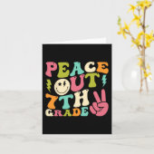 Uit 7e klas Groovy Afstuderen Laatste dag van de s Kaart (Gele Bloem)