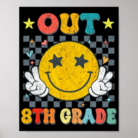Uit 8e klas Afstuderen Afstuderen Laatste dag van  Poster (Voorkant)