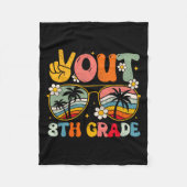 Uit 8e klas Groovy Afstuderen Laatste dag van de s Fleece Deken (Voorkant)