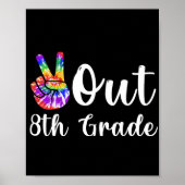 Uit 8e klas laatste dag van school Afstuderen Poster (Voorkant)