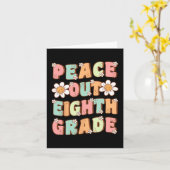 Uit achtste klas Schattige Groovy laatste dag van Kaart (Gele Bloem)