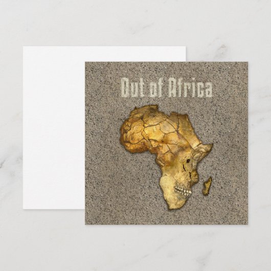 Uit Afrika Feestdagenkaart (Voorkant / Achterkant)