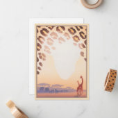 Uit Afrika © Notitiekaartje (Voorkant / Achterkant in situ)