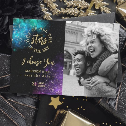 Uit alle sterren die ik kies je Foto Opslaan Datum