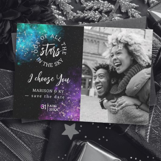 Uit alle sterren die ik kies je Foto Opslaan Datum