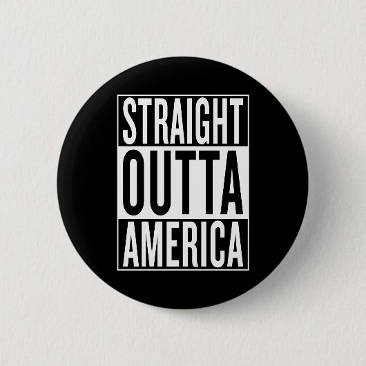 uit Amerika Ronde Button 5,7 Cm (Voorkant)