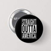 uit Amerika Ronde Button 5,7 Cm (Voorkant /achterkant)
