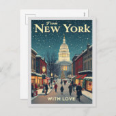  uit Amsterdam met liefde Vrolijk Kerstfeest Feestdagenkaart (Voorkant / Achterkant)