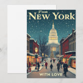  uit Amsterdam met liefde Vrolijk Kerstfeest Feestdagenkaart (Voorkant / Achterkant)