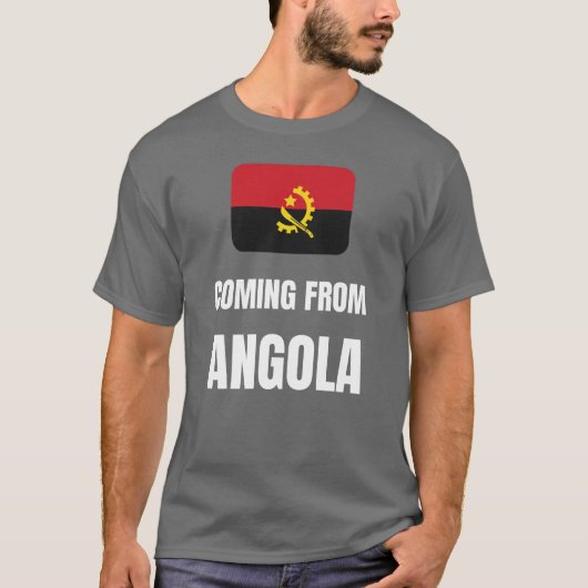 Uit Angola komen T-shirt (Voorkant)
