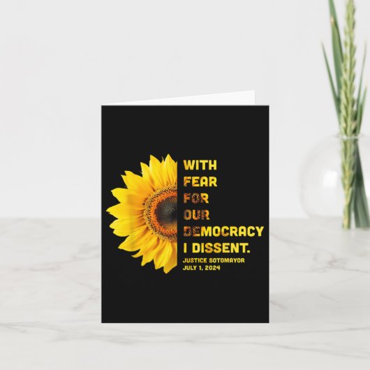 Uit angst voor onze democratie ben ik het met vrou kaart (Voorkant)