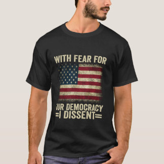Uit angst voor onze democratie ben ik het niet een t-shirt