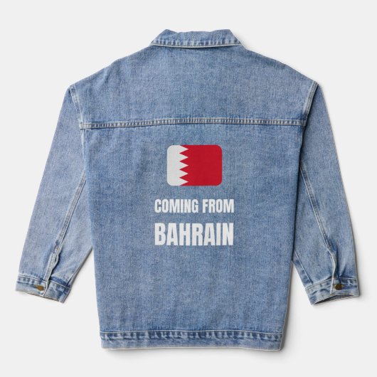 Uit Bahrein komen Denim Jacket (Achterkant)