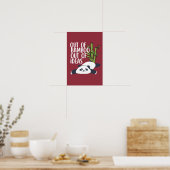 Uit bamboe, geen ideeën meer Panda Poster (Keuken)