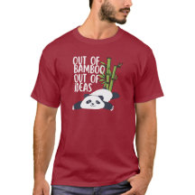 Uit bamboe, geen ideeën meer Panda T-shirt