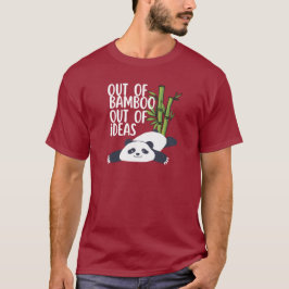 Uit bamboe, geen ideeën meer Panda T-shirt