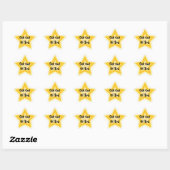 Uit bed - Sarcastische Gold Star Awards Ster Sticker (Vel)