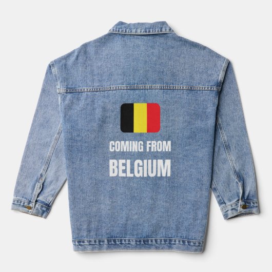 Uit België komen Denim Jacket (Achterkant)