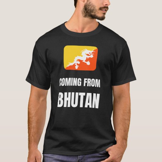 Uit Bhutan komen T-shirt (Voorkant)