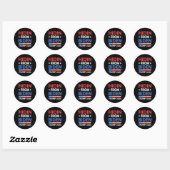 Uit Biden Trump 2024 Grappige Anti Joe Biden Manne Ronde Sticker (Vel)