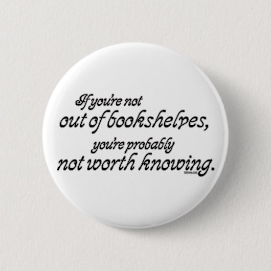 Uit boekenkasten ronde button 5,7 cm (Voorkant)