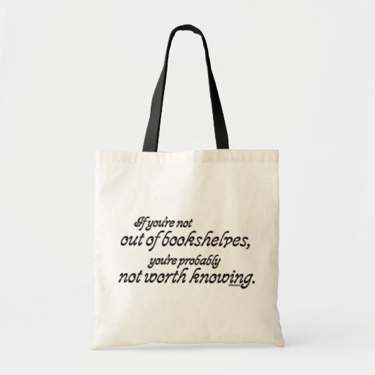 Uit boekenkasten tote bag (Voorkant)
