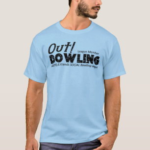 Uit Bowling League 10 jaar origineel Logo T-shirt
