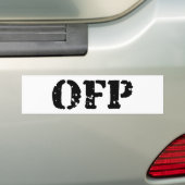 UIT BUMPERSTICKER (Op auto)