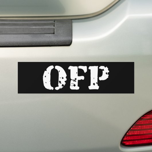 UIT BUMPERSTICKER (Op auto)