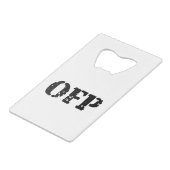 UIT CREDITKAART FLESSENOPENER (Achterkant Gekanteld)