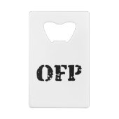 UIT CREDITKAART FLESSENOPENER (Achterkant)