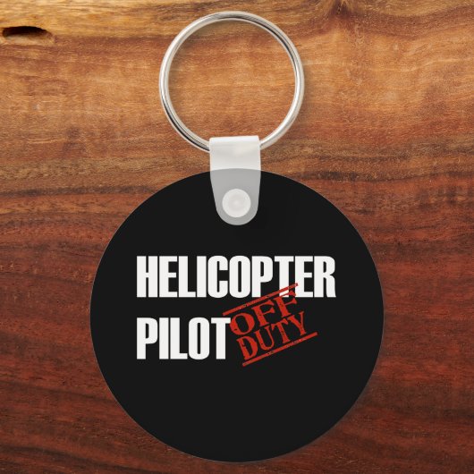 UIT-DARTE HELICOPTER PILOT DARK SLEUTELHANGER (Voorkant)
