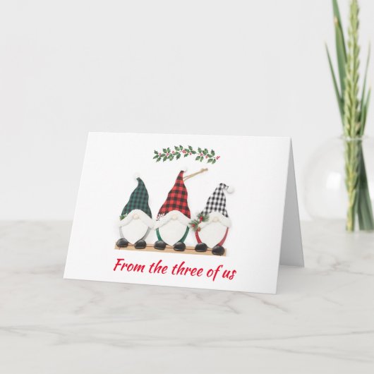 UIT DE 3 VAN US=WISHES VAN JOY FEESTDAGEN KAART (Voorkant)